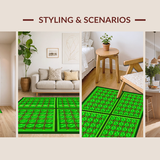 Rustic Shamrock Graphic Motif(Green)