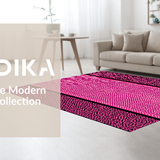 Ultra Soft Area Rug, Non Slip, Stain Resistant, Washable Area Rugs for Living Room, Bedroom, Playful Pink and Black Decorative Blend(Pink)
