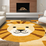 Colorful Lion Face Accent(Beige)