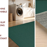 Ultra Soft Area Rug, Non Slip, Stain Resistant, Washable Area Rugs for Living Room, Bedroom, Luxurious Green Geometric Motif(Green)