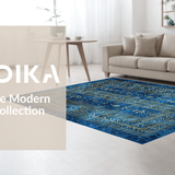 Luxurious Modern Curvilinear Design(Blue)