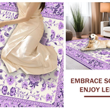 Ultra Soft Area Rug, Non Slip, Stain Resistant, Washable Area Rugs for Living Room, Bedroom, Lavender Galaxy Inspired Pattern(Purple)