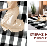 Elegant Farmhouse Striped Visual Appeal(Black)