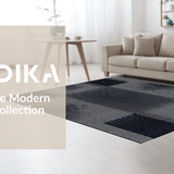 Ultra Soft Area Rug, Non Slip, Stain Resistant, Washable Area Rugs for Living Room, Bedroom, Vibrant Urban Abstract Arrangement(Gray)