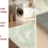 Ultra Soft Area Rug, Non Slip, Stain Resistant, Washable Area Rugs for Living Room, Bedroom, Modern Coastal Area Rug:  Sea Creature Inspired Design(Gray)