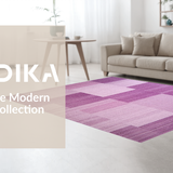 Ultra Soft Area Rug, Non Slip, Stain Resistant, Washable Area Rugs for Living Room, Bedroom, Warm Cozy Solid Color Design(Purple)