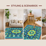 Rustic Colorful Textured Layers(Blue)