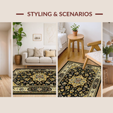 Luxurious Vintage Oriental Tapestry(Black)