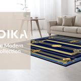 Contemporary Abstract Gold(Blue)