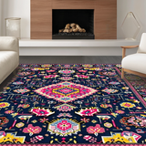 Sophisticated Oushak Inspired Aesthetic(Blue)