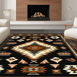 Dynamic Black and Brown Geometric Styles(Black)