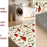 Elegant Watercolor Botanical Motif(White)