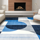 Striking Modern Linear Composition(Blue)