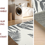 Ultra Soft Area Rug, Non Slip, Stain Resistant, Washable Area Rugs for Living Room, Bedroom, Rustic Grey and White Patterns(Gray)