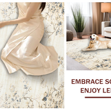 Artistic Floral Abstract Fusion(Beige)