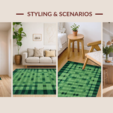 Elegant Minimalist Check Texture(Green)