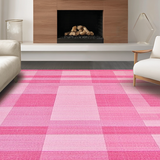 Delicate Abstract Square Design(Pink)