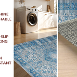 Elegant Transitional Patterned Tiled Style(Blue)