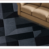 Ultra Soft Area Rug, Non Slip, Stain Resistant, Washable Area Rugs for Living Room, Bedroom, Unique Rubber Backing Play Carpet for Boys(Black)