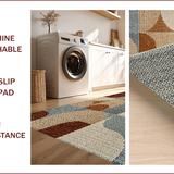 Ultra Soft Area Rug, Non Slip, Stain Resistant, Washable Area Rugs for Living Room, Bedroom, Contemporary Neutral Office Non-Shedding Abstract Rug(Beige)