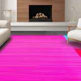 Ultra Soft Area Rug, Non Slip, Stain Resistant, Washable Area Rugs for Living Room, Bedroom, Joyful Multicolored Nature-Inspired Design(Pink)