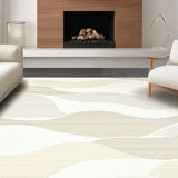 Trendy Abstract Cozy Layered Elements(Beige)