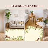 Festive Colorful Rabbit Illustration(Beige)