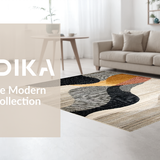 Elegant Beige Abstract Curvature(Gray)