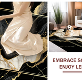 Striking Metallic Marble Impression(Black)