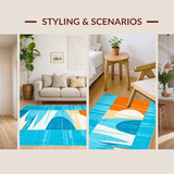 Trendy Bright Blue Beach Theme(Blue)