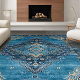 Elegant Vintage Inspired Geometric Style(Blue)