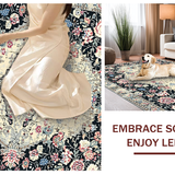 Luxurious Textured Floral Design(Ivory)