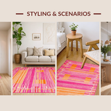Striking Colorful Swirl Composition(Pink)