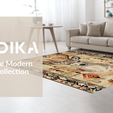 Ultra Soft Area Rug, Non Slip, Stain Resistant, Washable Area Rugs for Living Room, Bedroom, Vibrant Natural Palette Animal Print(Beige)