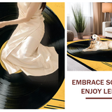 Ultra Soft Area Rug, Non Slip, Stain Resistant, Washable Area Rugs for Living Room, Bedroom, Contemporary Black and Yellow Design(Black)