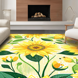 Charming Floral Sunburst Aesthetic(Yellow)