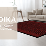 Ultra Soft Area Rug, Non Slip, Stain Resistant, Washable Area Rugs for Living Room, Bedroom, Edgy Hypebeast Inspired Floor Art(Red)