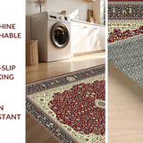 Elegant Bordeaux Medallion Design(Red)