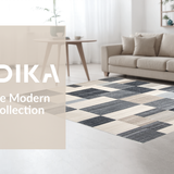 Contemporary Earth Tone Geometric Arrangement(Gray)