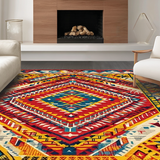 Dynamic Warm Tones Geometric Style(Red)