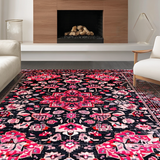 Vibrant Circle with Distressed Detailing(Black)