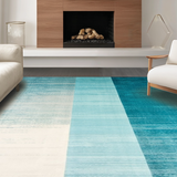 Ultra Soft Area Rug, Non Slip, Stain Resistant, Washable Area Rugs for Living Room, Bedroom, Serene Ombre Tranquil Vibes(Blue)