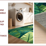 Ultra Soft Area Rug, Non Slip, Stain Resistant, Washable Area Rugs for Living Room, Bedroom, Vibrant Nature-Inspired Accent Design(Green)