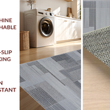 Ultra Soft Area Rug, Non Slip, Stain Resistant, Washable Area Rugs for Living Room, Bedroom, Stylish Contemporary Bubble Design(Gray)
