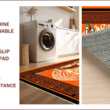 Ultra Soft Area Rug, Non Slip, Stain Resistant, Washable Area Rugs for Living Room, Bedroom, Exotic Orange Tiger Aesthetic(Orange)