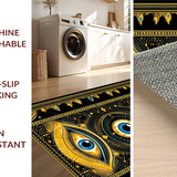 Contemporary Blue Tones Decor(Black)