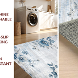 Cozy Weathered Floral Elegance(Blue)