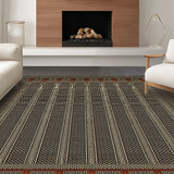 Ultra Soft Area Rug, Non Slip, Stain Resistant, Washable Area Rugs for Living Room, Bedroom, Sleek Modern Abstract Artistry(Gray)