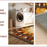 Ultra Soft Area Rug, Non Slip, Stain Resistant, Washable Area Rugs for Living Room, Bedroom, Cozy Maple Leaf Aesthetic(Beige)