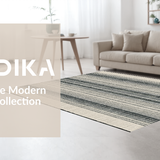 Farmhouse Woven With Timeless Dual Tone Striped(Beige)